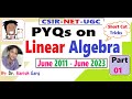 PYQs on Linear Algebra June 2011 -  2023 |Short Cut Tricks