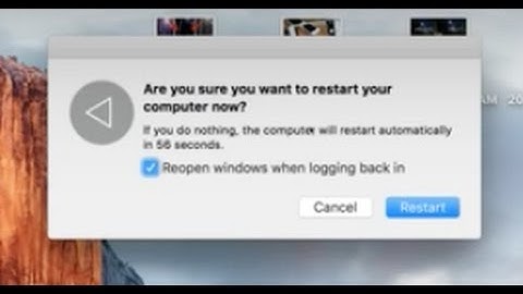 Macbook: How to Shut Down/Restart/Sleep Mode