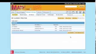 How to Set Up Your Classes in Glencoe Math