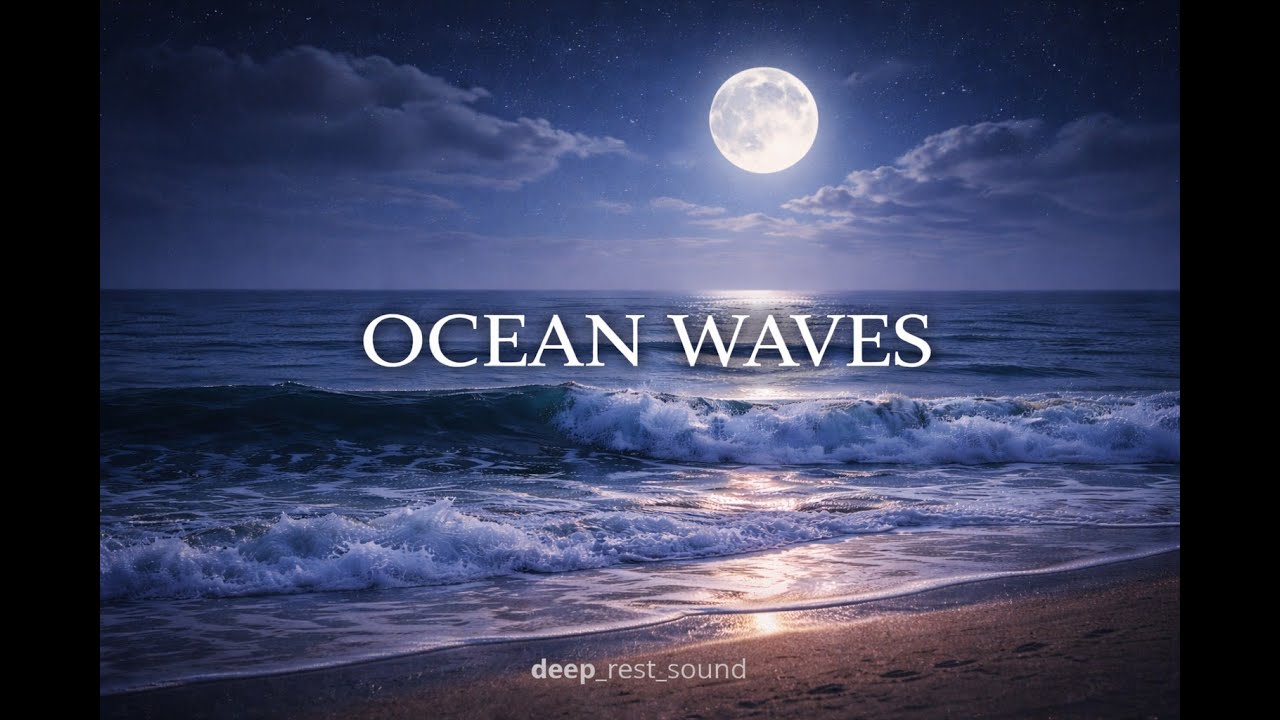 8 Hours of Ocean Waves for Deep Sleep (Dark Screen)