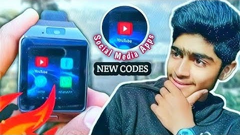 3 New Secret Social Media Apps Codes For Fake/Real DZ09 Smartwatch | Youtube , Facebook Codes | YL