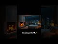 8 Hours Tokyo Penthouse Fireplace & Light Rain - Deep Sleep Ambience | Sleep Skylines