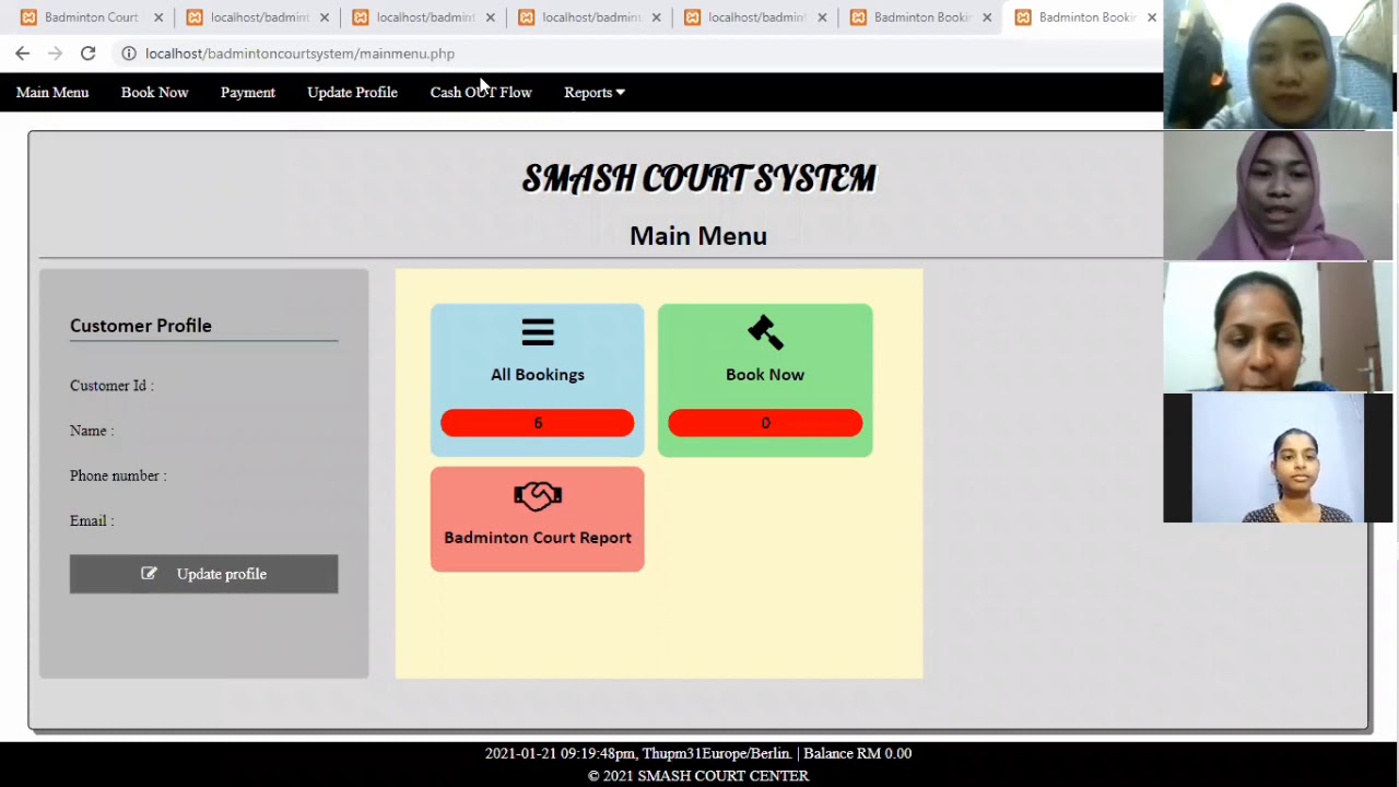 Badminton Court Booking System YouTube