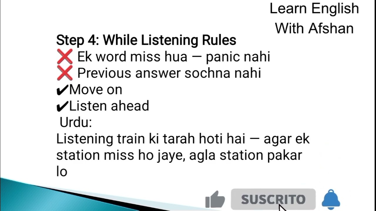  IELTS Listening Strategies & key points 2026 listening for your need by English with Afshan 