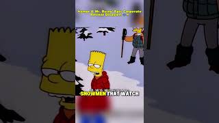The Simpsons: Homer &amp; Mr. Burns’ Epic Corporate Retreat Disaster! ❄️😂 #shorts