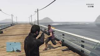 GTA 5 online "NPC running circles in panic😂😂" screenshot 2