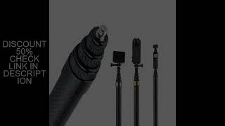 3m Selfie Stick for Insta360 X5 X4 X3, 118 Inch Carbon Fiber Invisible Ultra Long Extension Pole for