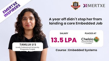 Embedded Systems Reignited Her Passion | Every Project took her closer to success| Placed at Chelsio