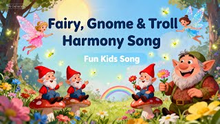Magic Harmony: The Fairy, Gnome & Troll Song | Kids Fantasy World Adventure #kidssong #foryoupage