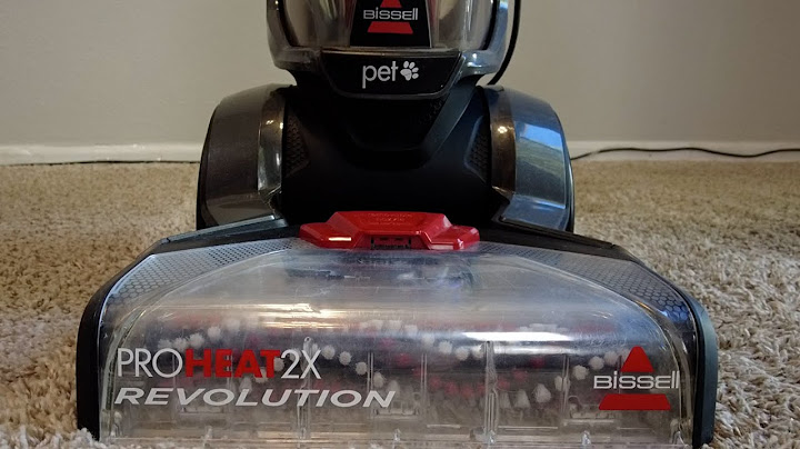 How to use a bissell proheat 2x revolution carpet cleaner