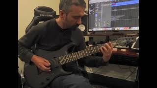 Metal riff in Purvi Theta scale