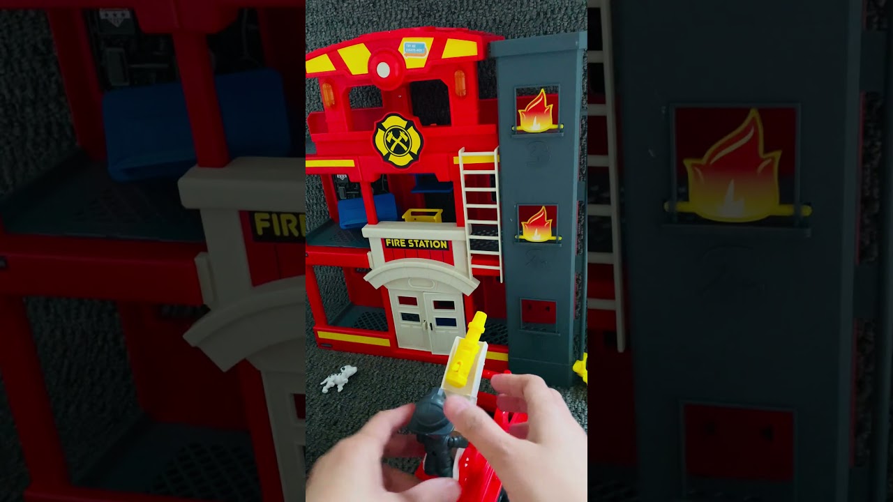 Satisfying with unboxing Fire Service in Fire Station 