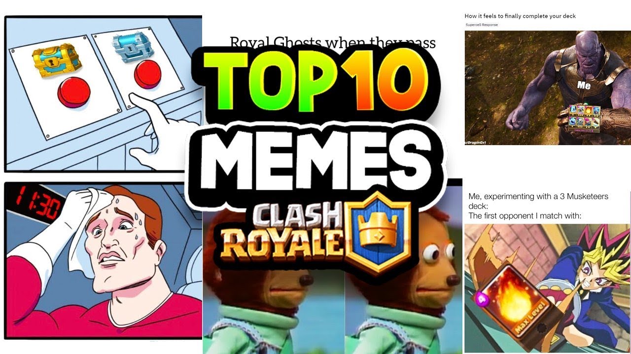 10 FUNNIEST MEMES EVER in CLASH ROYALE! 😂