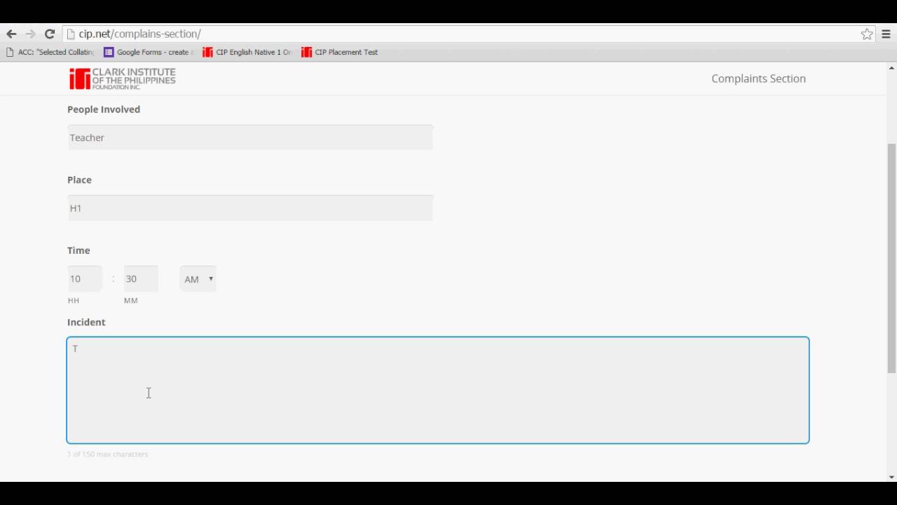 How to report your concern in CIP without existing account