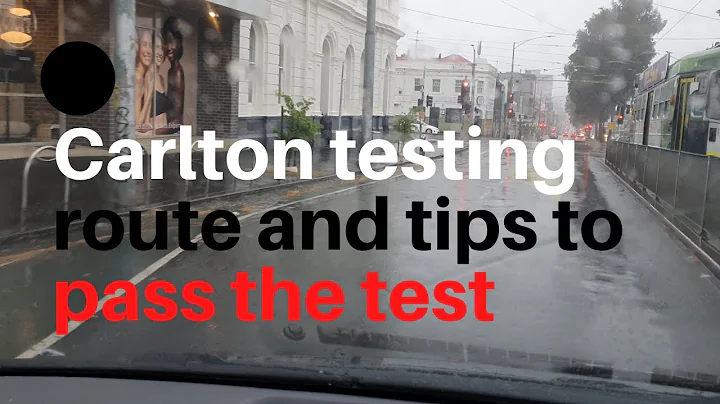 Carlton driving testing route with instruction