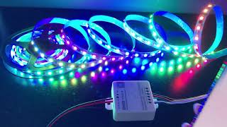 SP63CE Controls RGB+CCT WS2811 LED Strip With Smartphone & RF Remote - superlightingled