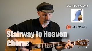 Video thumbnail of "Stairway to Heaven - Led Zeppelin - Chorus Guitar Lesson Tutorial"