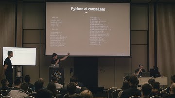 Maksim Sipos, Senad Ibraimoski & Kire Kolaroski (causaLens Ltd.) @ PyCon Balkan 2018 - Day 1