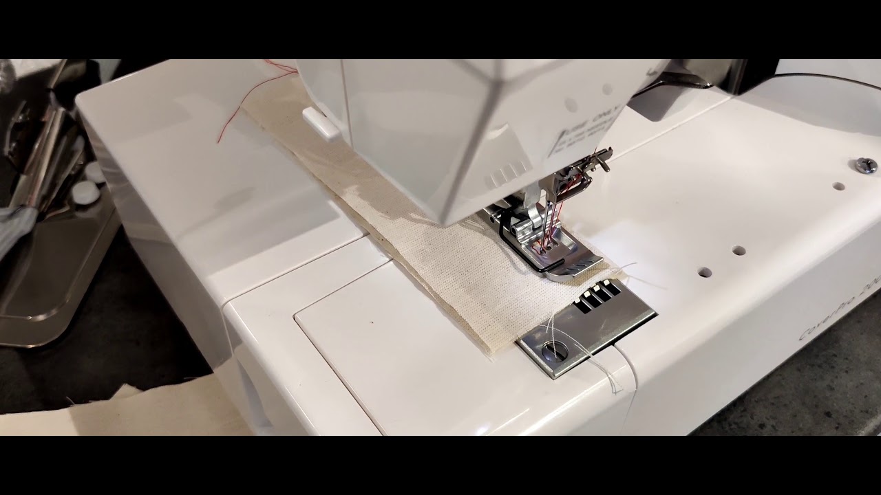 Janome Cover Pro 2000 cpx tag stoffet ud 👍 YouTube