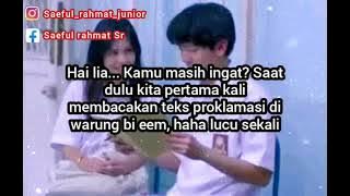 DILAN NGAJAK NOSTALGIA KEPADA MILEA SAAT PERTAMA KALI MEMBACAKAN TEKS PROKLAMASI DI WARUNG BI EEM