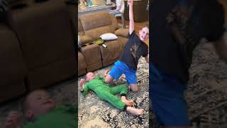 Sock Wrestling: Miles vs Asher #shorts