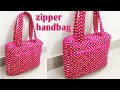 5 Pockets wala bag banane ka easy tarika/handbag cutting and stitching/Zipper handbag/Zipper diy bag