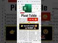👉 Excel Pivot Table Tutorial 🚀 | Accident Data Analysis (Hindi)Pivot Table #excel #dataanalysis