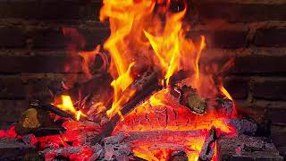 Relaxing Fireplace 🔥 4K UHD 12H Cozy Crackling Fire Sounds for Sleep \& Meditation