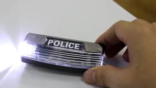 JD-04 Rechargeable  Red blue police shoulder led light one side warning light