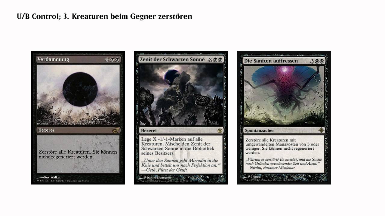 Magic the Gathering Wie baue ich ein Blau/Schwarzes ControlDeck