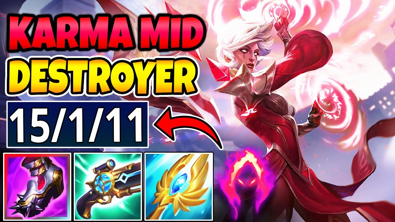 THE MOST CLEAN KARMA GAME YOU'LL EVER SEE (ABSOLUTE 1v5 MID LANE DESTROYER)
