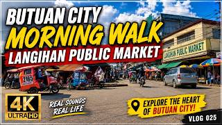 [4K]Butuan City Morning Walk| Langihan Public Market