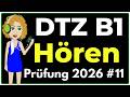 B1 Hören | Prüfung DTZ 2026 | Übung mit Lösungen | Teil 1-4 | #11 Mp3 Song