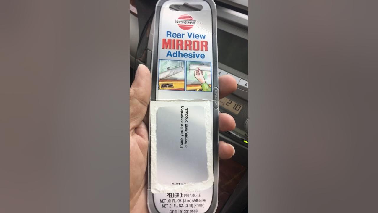 วิธีติดกระจกมองหลังรถยนต์ กาว Versachem Rear View Mirror Adhesive YouTube