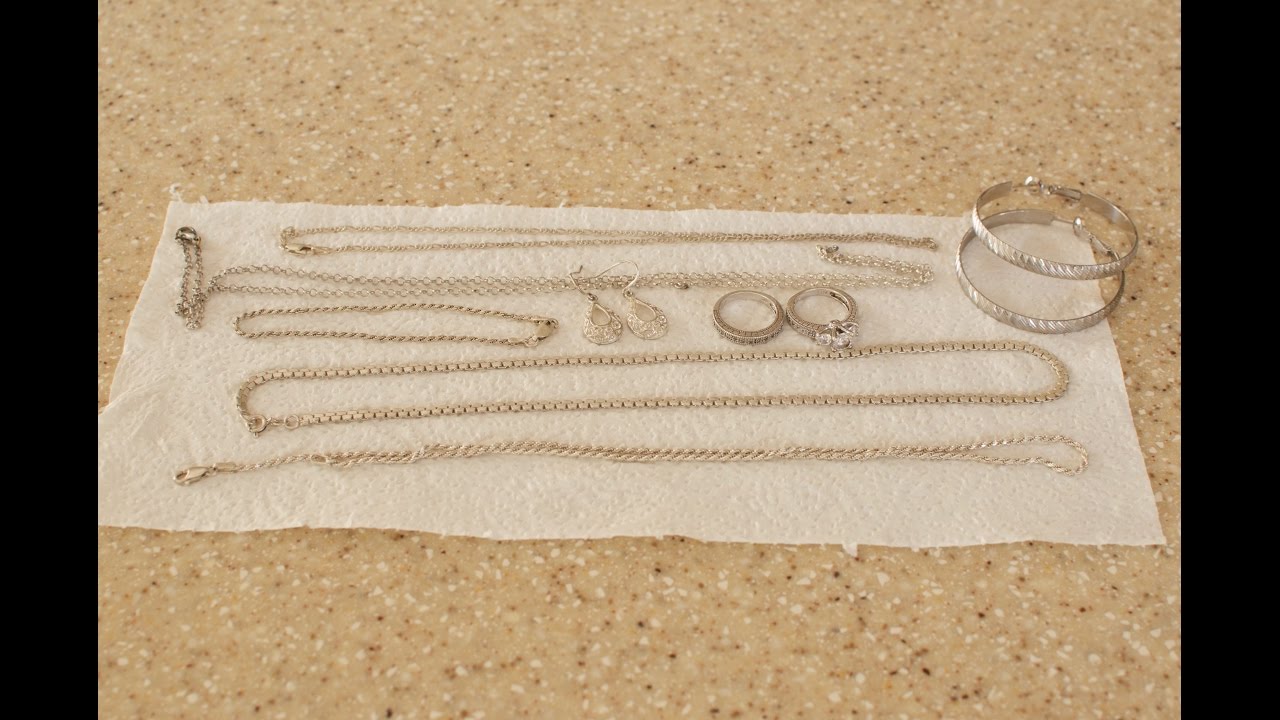 How To Clean Your Silver Jewelry At Home (View in HD) - YouTube