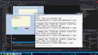 SPAMBOT created with VisualStudio 2013 Ultimate using Forms C#