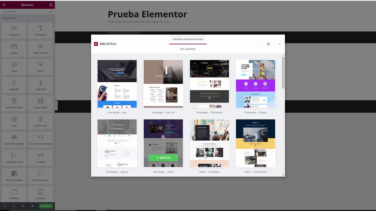 Manual Elementor Page Builder - YouTube