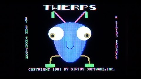 Twerps disk drive sound (Apple II - Sirius)