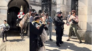 Guard SHOUTED twice Out of the Box- Police Stepped in to Remind Tourists. 