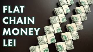 FLAT CHAIN MONEY LEI | INTERLOCKING DESIGN | GRADUATIONS, BIRTHDAYS, WEDDINGS AND MORE!