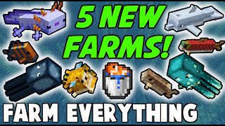 Great Auto Squid, Fish, Axolotl Farms! 1.18-1.20+ Minecraft