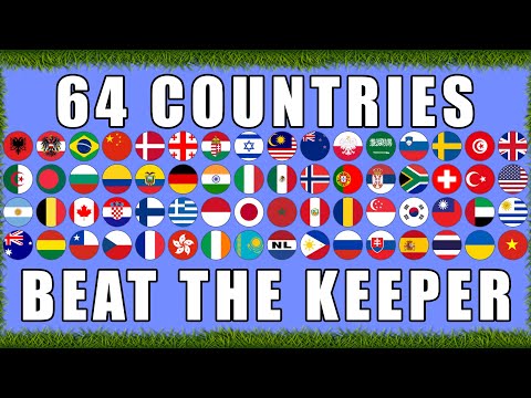 Beat the Keeper 64 Countries Marble Race Tournament/ Marble Race King