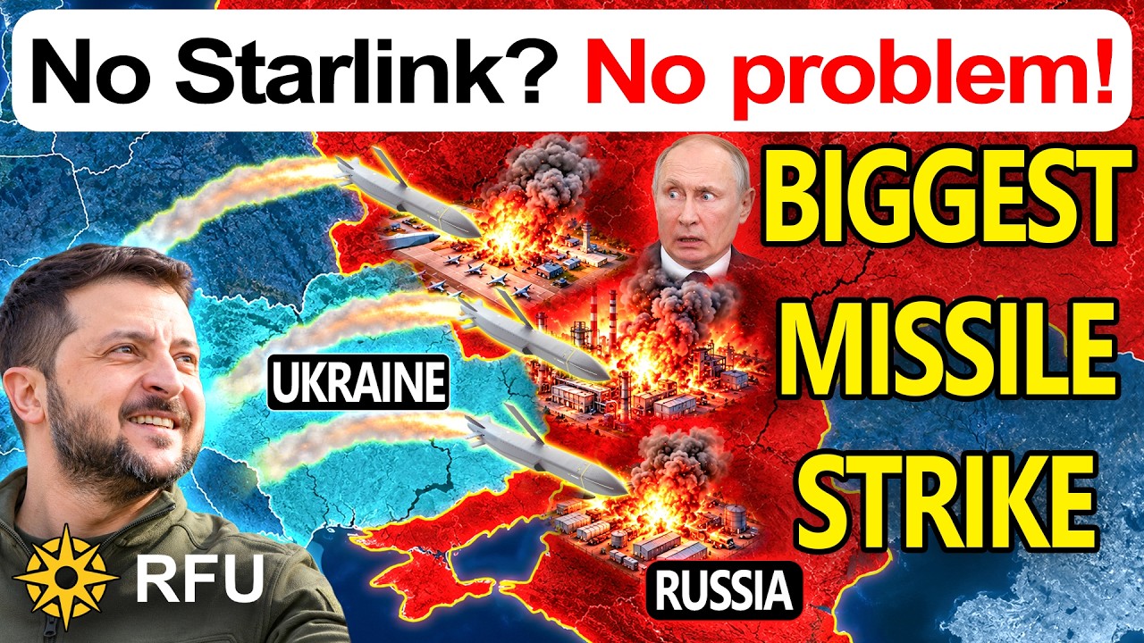 ⁣Ukraine conducts most intense strike on Russia, amid Starlink issues