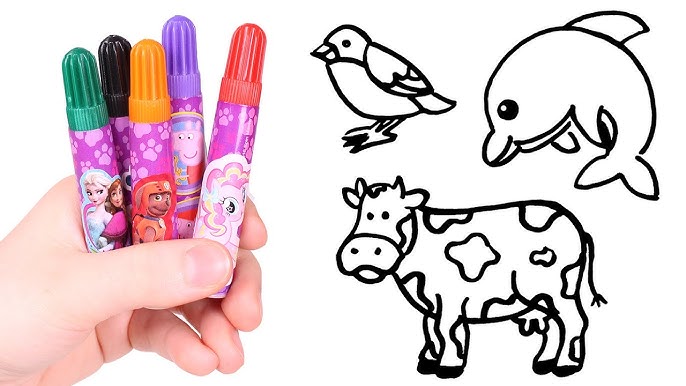 Aprende los Animales 🐘🌈 Dibujar y Colorear para niños - YouTube aprende-los-animales-dibujar-y-colorear-para-ni-os-youtube