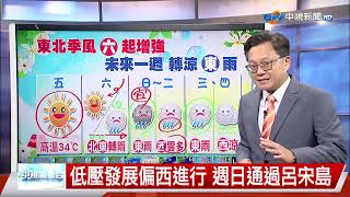 【立綱氣象報報】高溫天氣到明天 中午炎熱 早晚舒適│中視晚間氣象 20251016