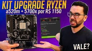 TÁ PEGANDO FOGO, BICHO! Kit UPGRADE Ninja A520M + R7 5700X por R$ 1150