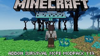 HidWood Minecraft PE Bedrock Add-on/Modpack MCPE Gameplay 1.19