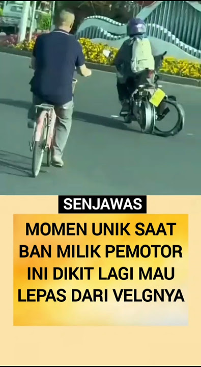 The tire is about to come off.