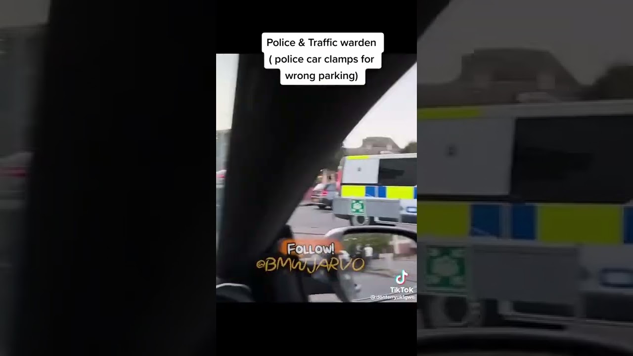 police and traffic warden argue (warden clamps the car) YouTube