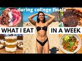 What I Eat In A Week to stay fit as a COLLEGE STUDENT | realistic, easy &amp; healthy holiday recipes